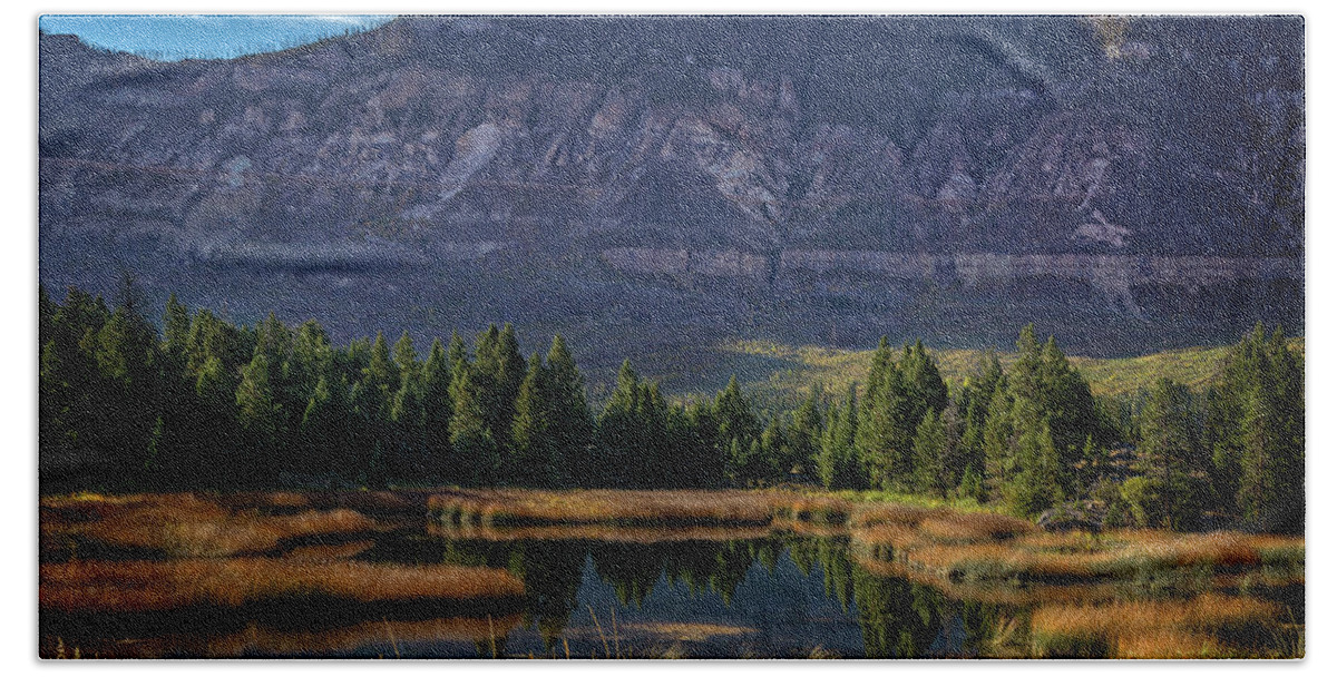 Cathedral Cliffs Beach Towel featuring the photograph Coral Creek Ponds by Jack and Darnell Est