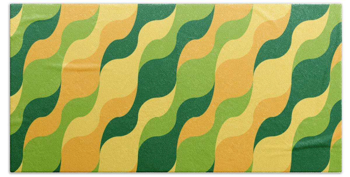 Pattern Beach Towel featuring the digital art Corn by Cu Biz