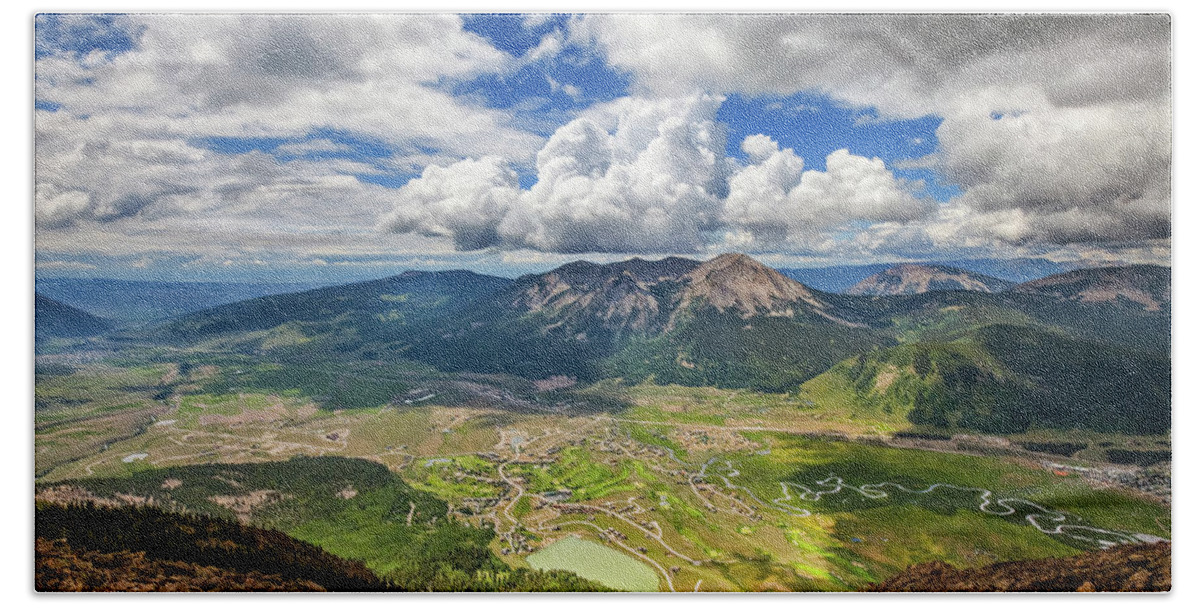 Colorado Beach Towel featuring the photograph Crested Butte Clouds by Darren White