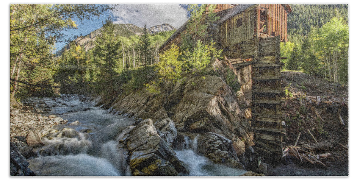  Beach Towel featuring the photograph Crystal Mill Colorado by Wesley Aston
