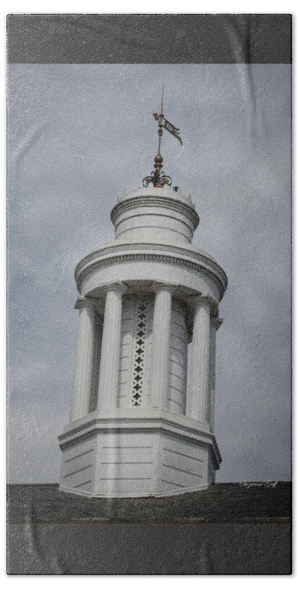 Photograph Beach Towel featuring the photograph Cupola with Weathervane by Suzanne Gaff