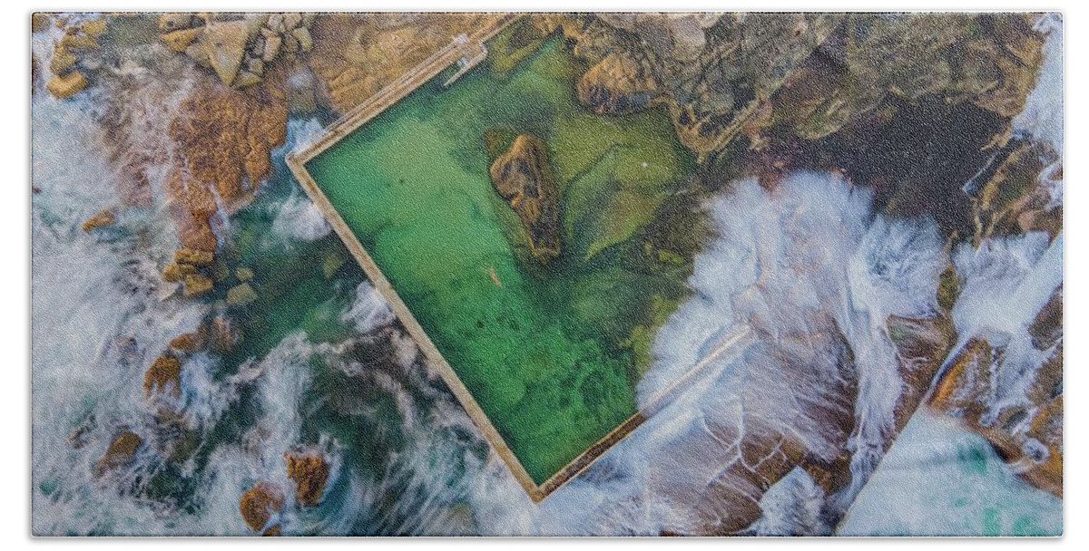 Beach Beach Towel featuring the photograph Curl Curl Rockpool by Andre Petrov