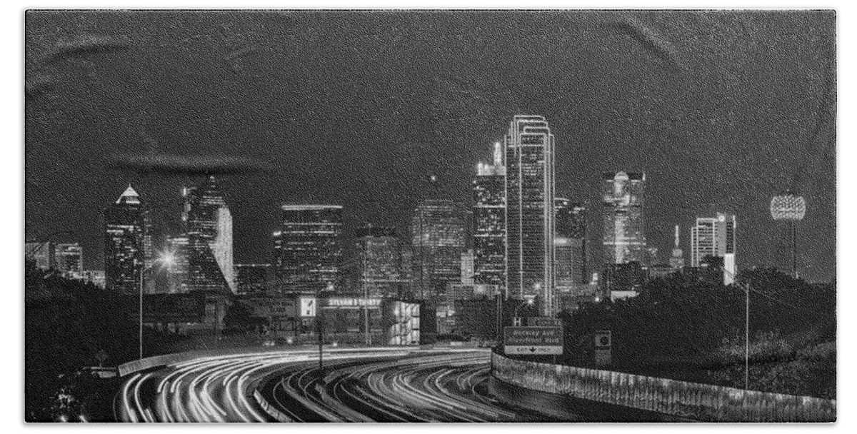 Dallas Beach Towel featuring the photograph Dallas Rush Hour II by Rod Best