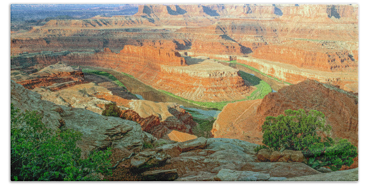 Canyon Beach Towel featuring the photograph Dead Horse Point Utah by Randy Bradley