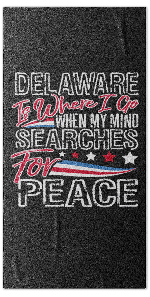 Veterans Day Beach Towel featuring the digital art Delaware American Patriotic Memorial Day by Jacob Zelazny