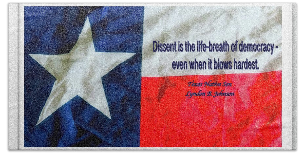 Protest Beach Towel featuring the photograph Democracy and Dissent by Judy Kennedy
