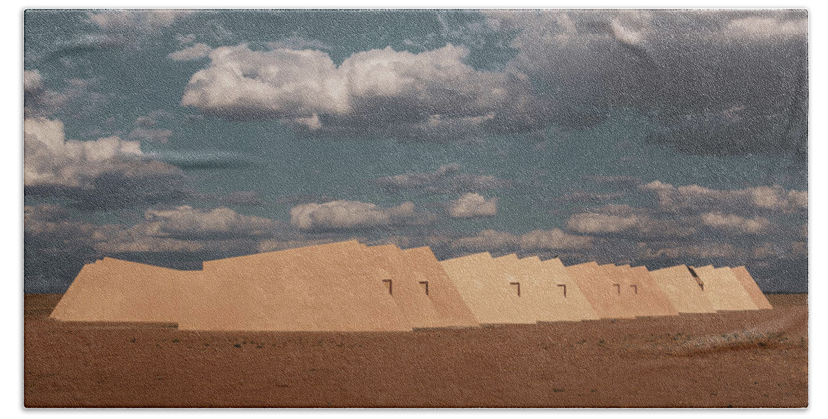 Minimalism Beach Towel featuring the photograph Desert Architecture by Martin Vorel Minimalist Photography
