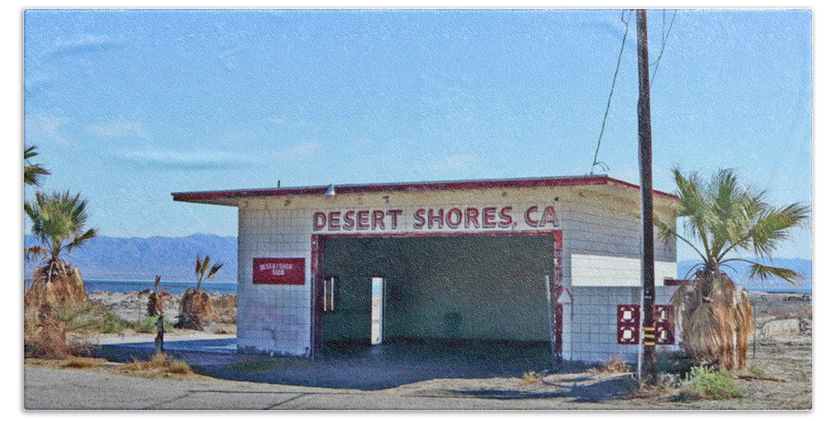 Desert Beach Towel featuring the photograph Desert Shores, Ca by Sarah Lilja