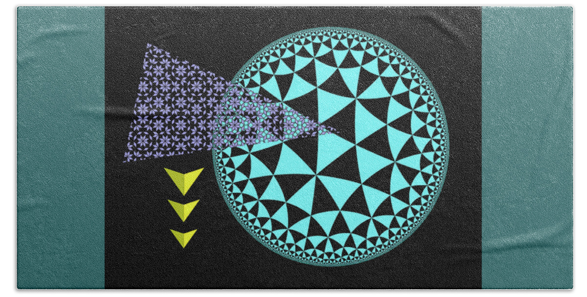 New Directions Beach Towel featuring the digital art Design 4 New Directions by Lorena Cassady