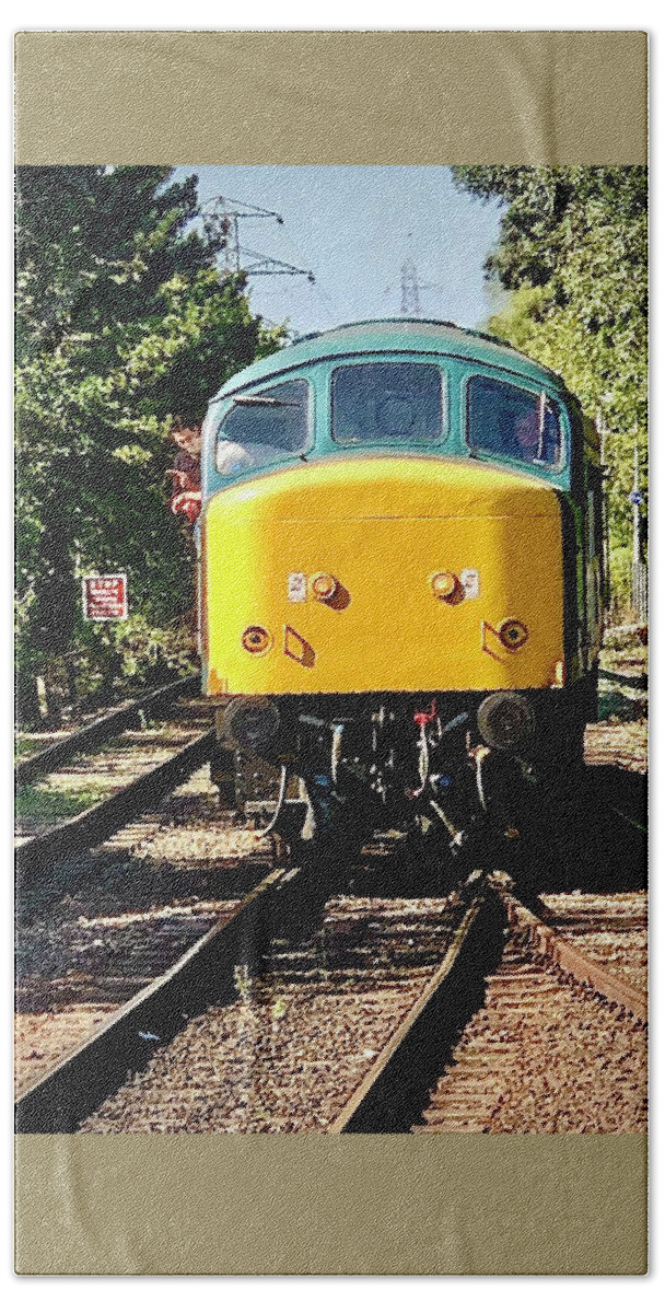 British Rail Beach Towel featuring the photograph BR Class 45 Diesel Locomotive #3 by Gordon James