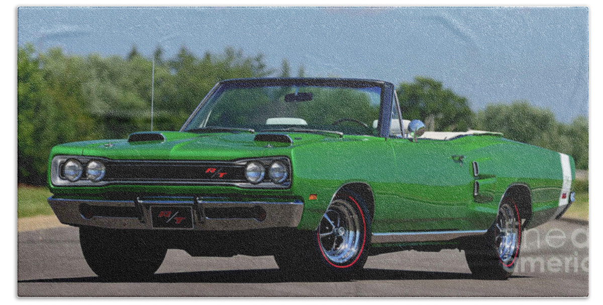 Dodge Beach Towel featuring the photograph Dodge Hemi by Action