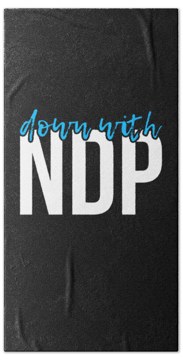 Democratic Beach Towel featuring the digital art Down With NDP Nancy Pelosi by Flippin Sweet Gear
