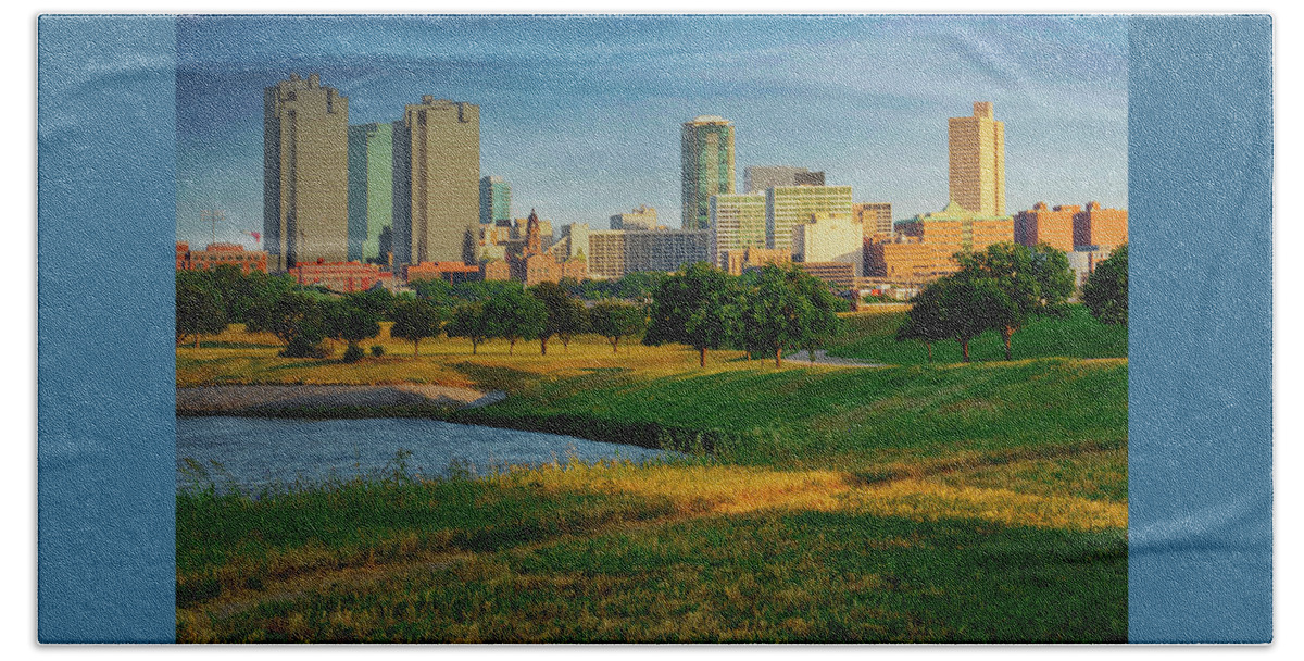 Fort Worth Beach Towel featuring the photograph Downtown Fort Worth by Joe Paul