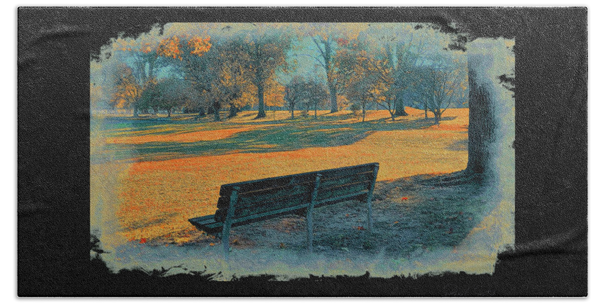 Autumn Beach Towel featuring the photograph Drifting Shadows Of Autumn by Rene Crystal