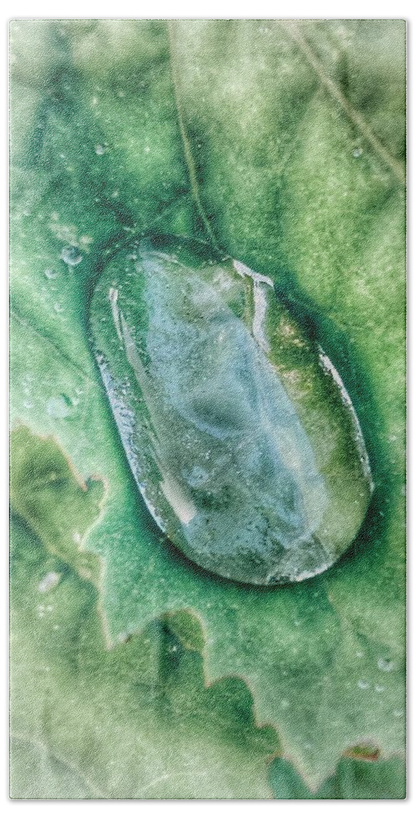  Beach Towel featuring the photograph Droplet by Katie Gray
