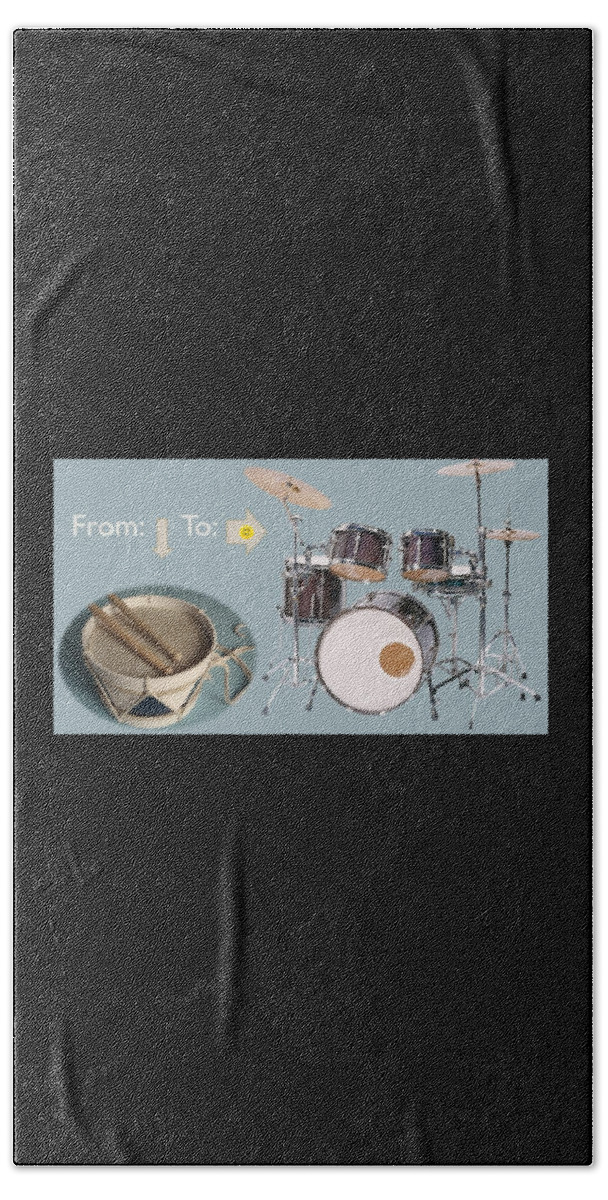 Drums Beach Towel featuring the photograph Drums From This To This by Nancy Ayanna Wyatt