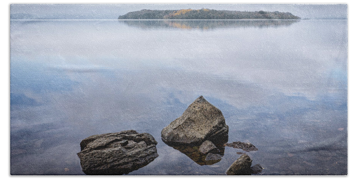 Inishmakill Beach Towel featuring the photograph Duross Bay, Lower Lough Erne by Nigel R Bell