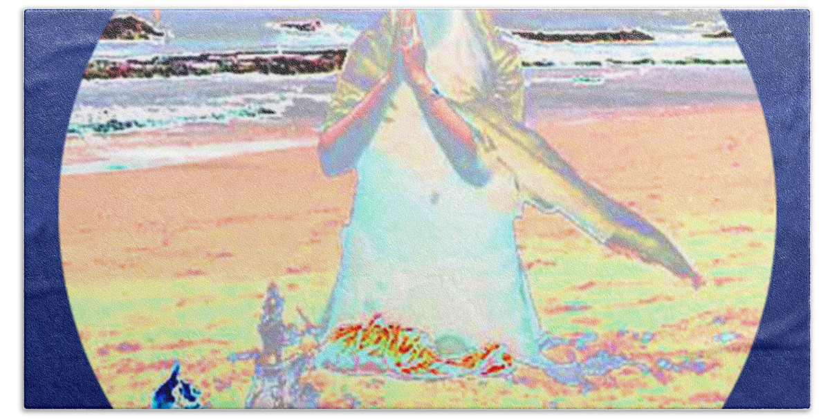 Nature Beach Towel featuring the digital art Earth Honour by Ankya Klay