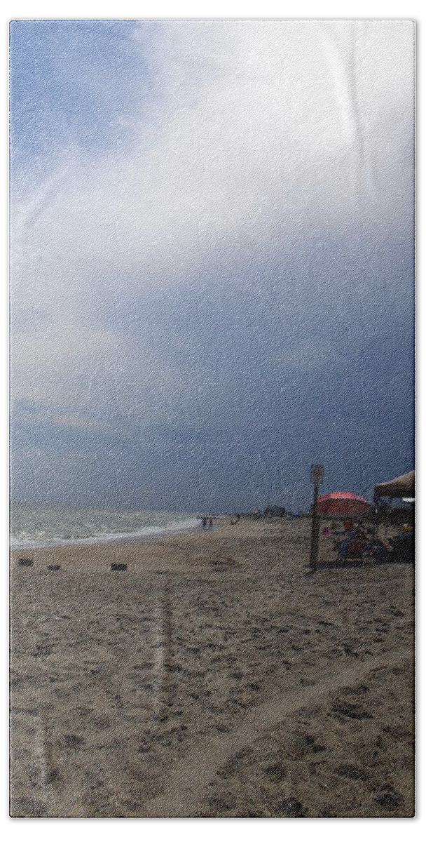 Beach Towel featuring the photograph Edisto Storm by Heather E Harman
