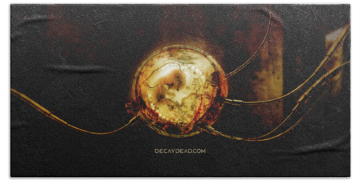 Decaydead Beach Towel featuring the digital art Embryodead by Argus Dorian