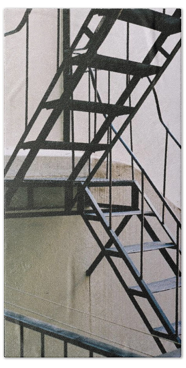 Architecture Beach Towel featuring the photograph Emergency only by Barthelemy de Mazenod