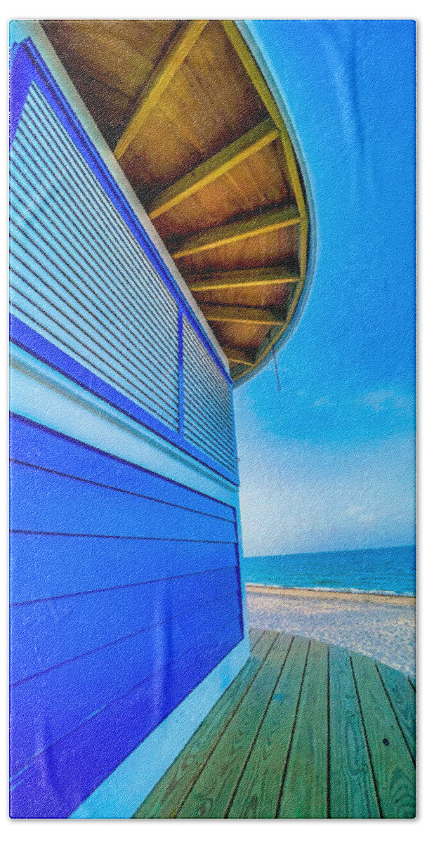 Ocean Beach Towel featuring the photograph Endless Blues by Lisa Soots