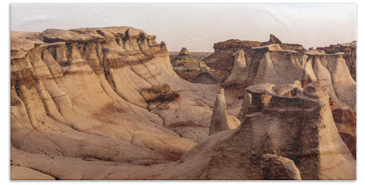 Bisti Beach Towel featuring the photograph Erosion by Alicia Glassmeyer