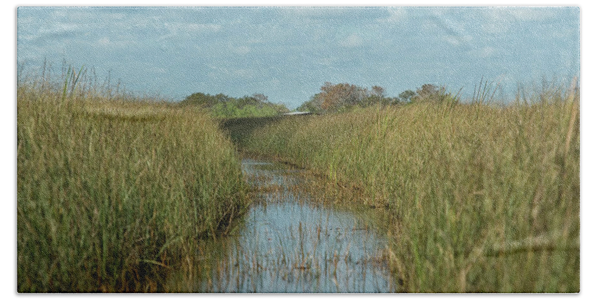 Everglades Beach Sheet featuring the photograph Everglades Trail by CR Courson