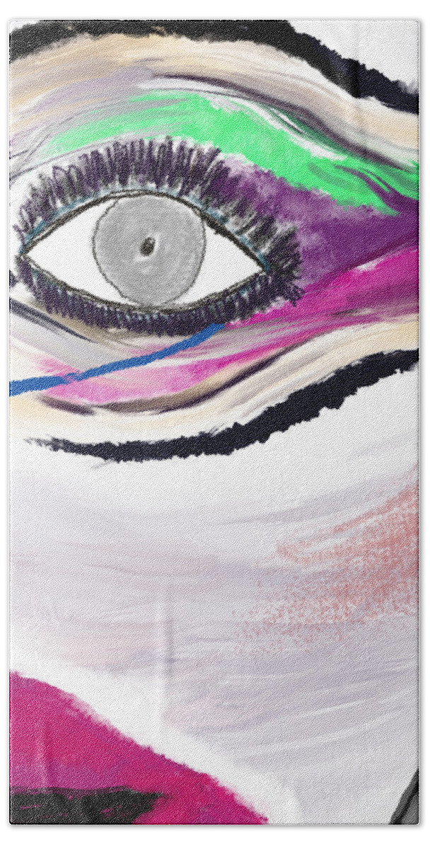  Beach Towel featuring the digital art Express Yourself by Michelle Hoffmann