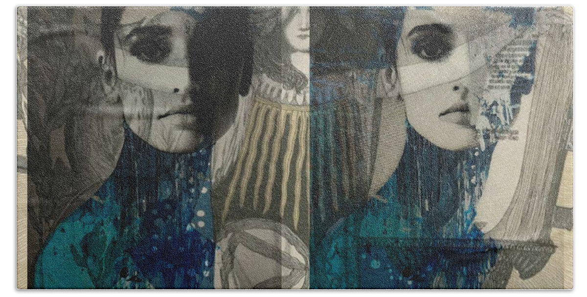 Women Beach Towel featuring the digital art Express Yourself by Paul Lovering