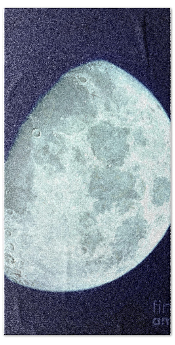 Russell Beach Towel featuring the pastel Face of the Moon by John Russell