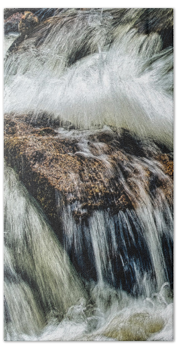 Falling Water Beach Towel featuring the photograph Falling by Jim Signorelli