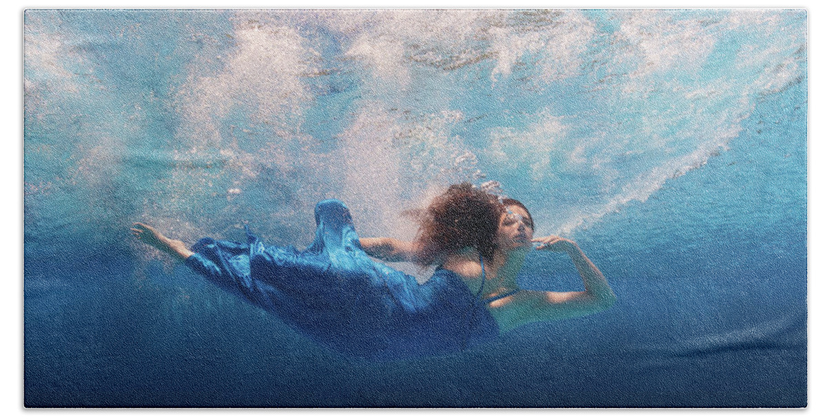 Fallen Beach Towel featuring the photograph Falling - VI by Mark Rogers