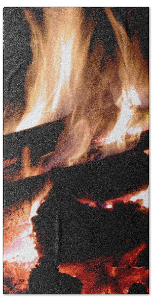 Fire Beach Towel featuring the photograph Fire Fire Burning Higher by Annalisa Rivera-Franz