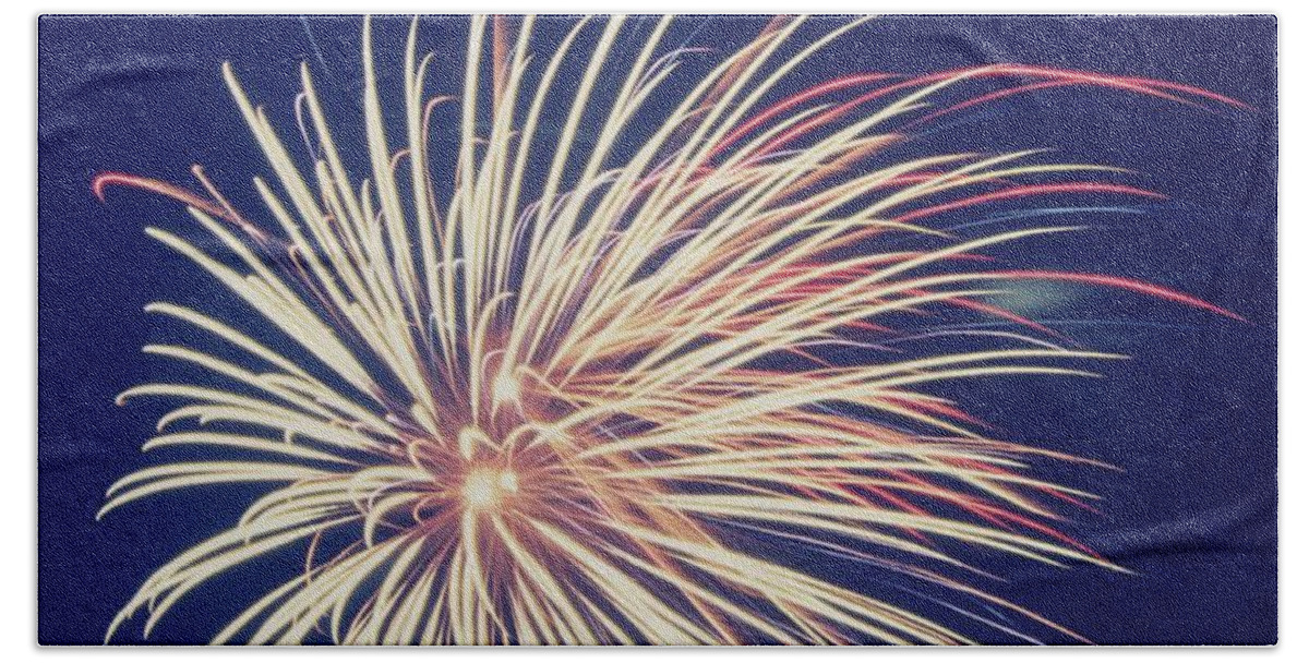 Firework Beach Towel featuring the photograph Firework by Gordon James