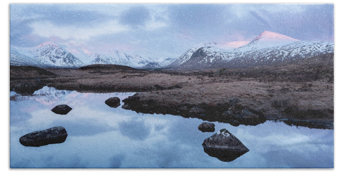 Highlands Beach Towel featuring the photograph First Light, Lochan Na Stainge,Scotland, UK by Sarah Howard