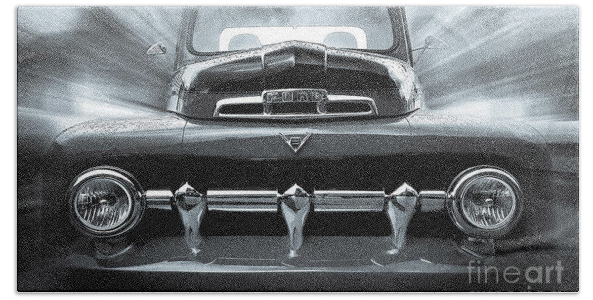 Ford Beach Towel featuring the photograph Ford F-100 by Franchi Torres
