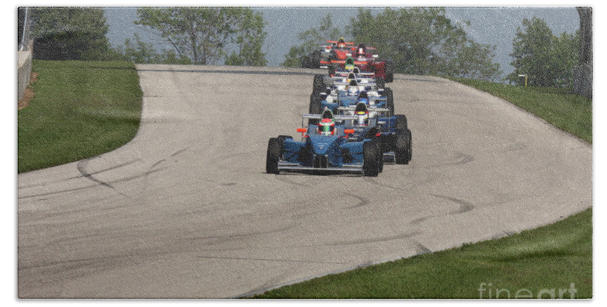 Formula Beach Towel featuring the photograph Formula BMW Race by Pete Klinger