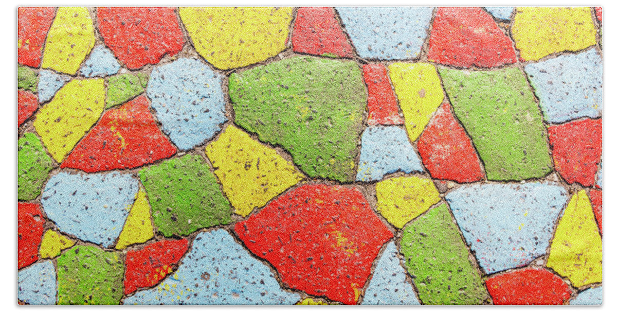 Asphalt Beach Towel featuring the photograph Four color theorem by Viktor Wallon-Hars