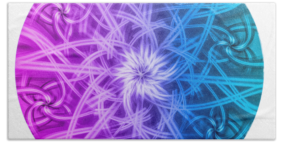Was A Photograph Beach Towel featuring the digital art Fractal by Spikey Mouse Photography