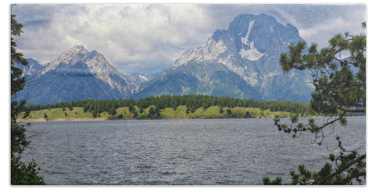 Tetons Beach Towel featuring the photograph Freedoms View by Diane Bohna