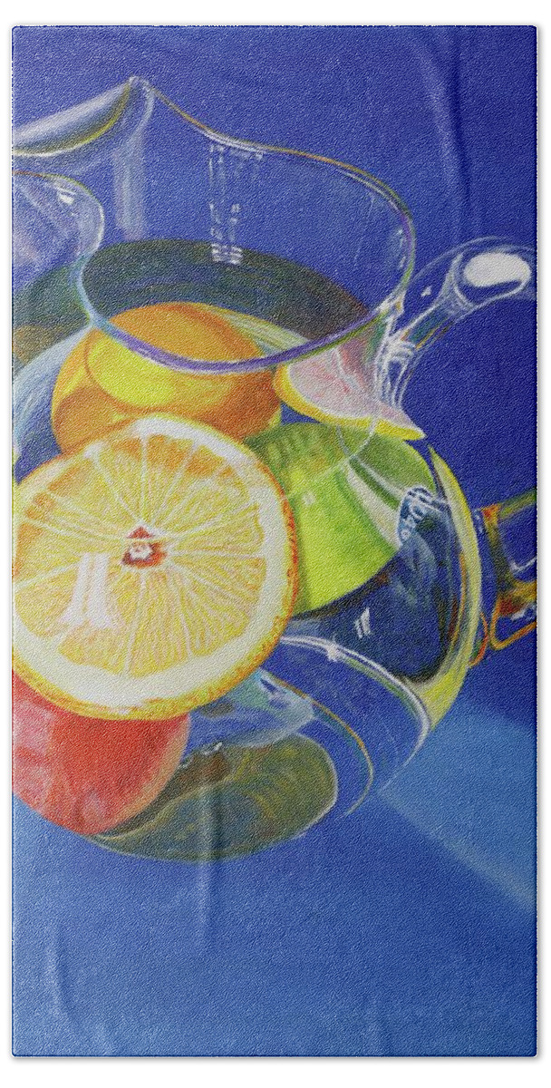 Best Seller Beach Towel featuring the painting Fruit Pitcher by Dorsey Northrup