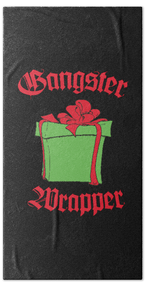 Christmas 2023 Beach Towel featuring the digital art Gangster Wrapper by Flippin Sweet Gear