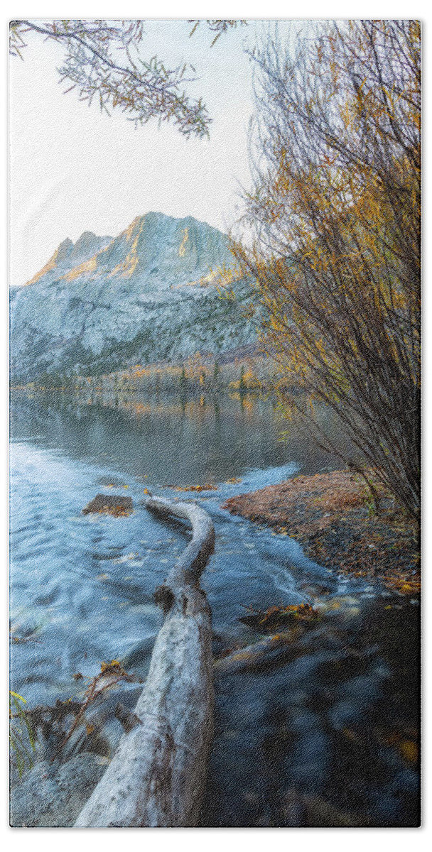 Fall Beach Towel featuring the photograph Gate To Silver Lake by Jonathan Nguyen