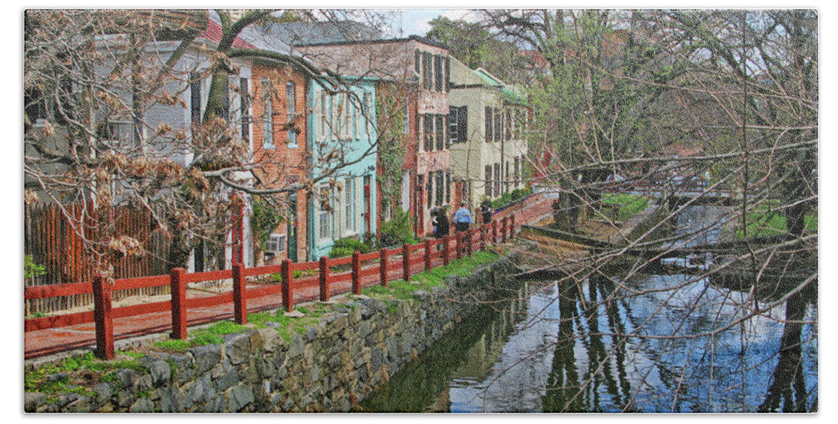 Georgetown Beach Towel featuring the photograph Georgetown Chesapeake and Ohio CanalCanal 2517 by Jack Schultz