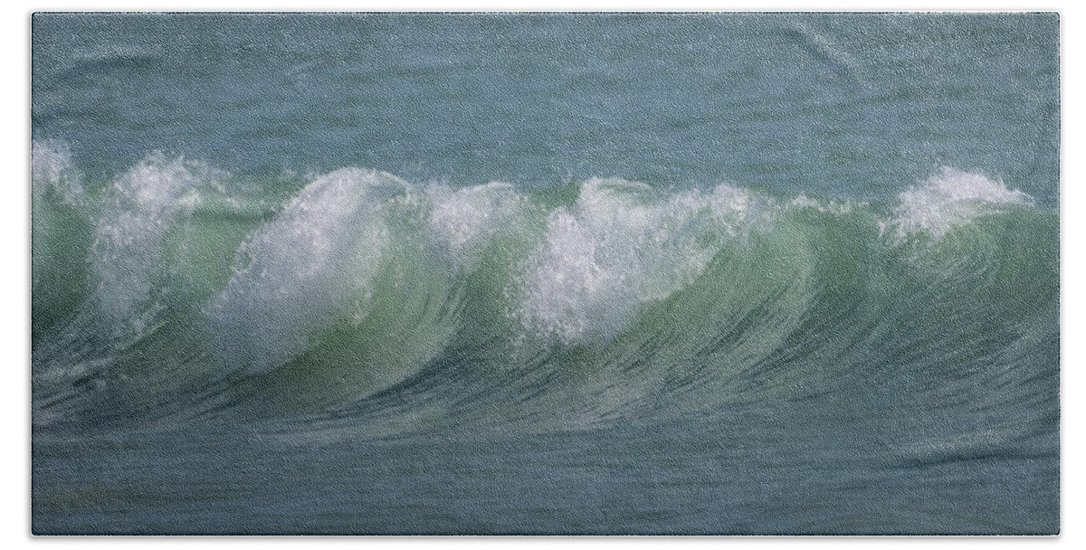 Waves Beach Sheet featuring the photograph Getting Your Waves in a Row by Linda Bonaccorsi