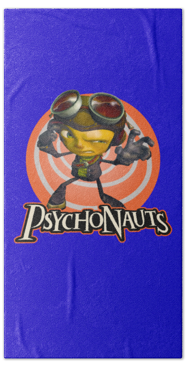 Gifts For Men Psychonauts Gamerch Beach Towel by Douxie Grimo - Pixels