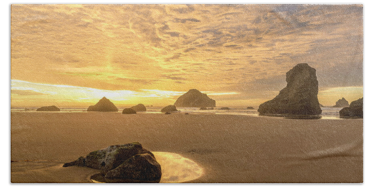 Sunset Beach Sheet featuring the photograph Eternals by Scott Warner