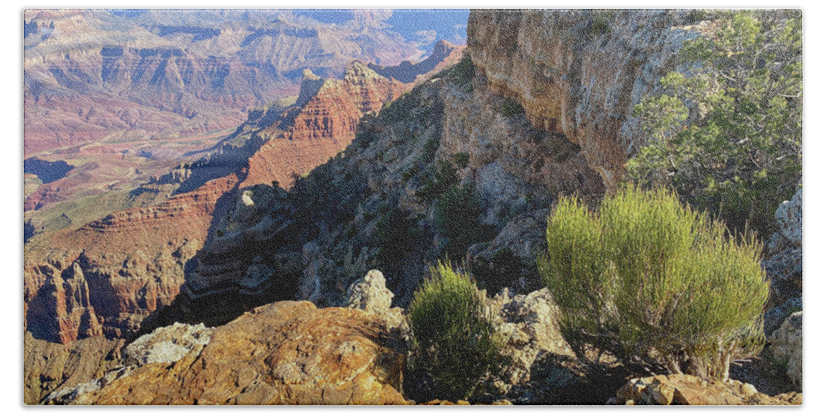 Grand Canyon Beach Towel featuring the photograph Grand Canyon South Rim by Jeanette French