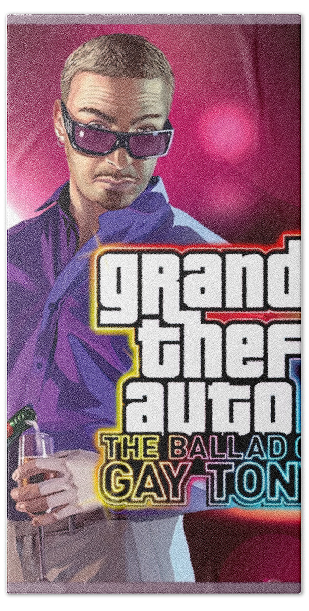 Grand Theft Auto The Ballad of Gay Tony Beach Sheet by Katelyn Smith - Fine  Art America